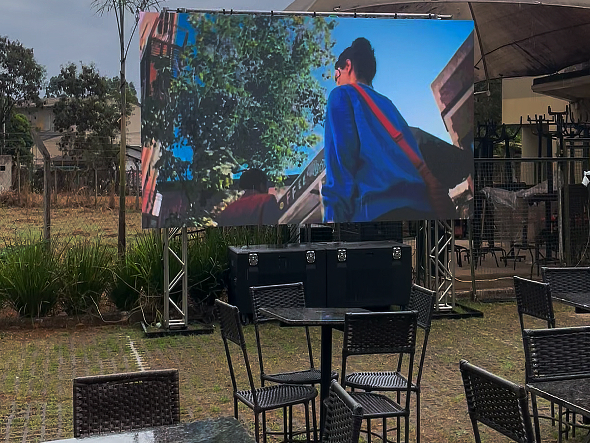 Evento com painel de LED