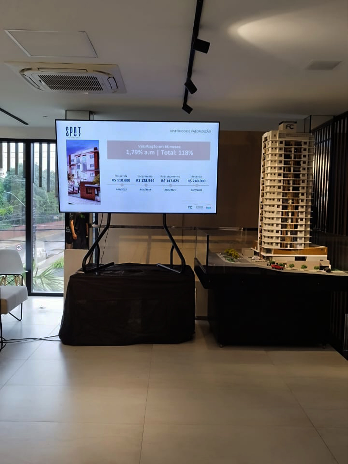 TVs em evento